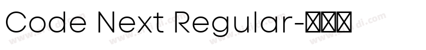 Code Next Regular字体转换